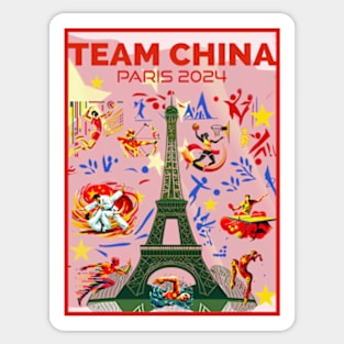 Team China - Paris 2024 Sticker